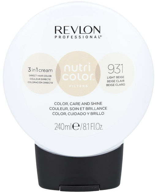 Тонер для волосся Revlon Professional Nutri Color Filters 931 Light beige 240 мл (8007376047082) - зображення 1