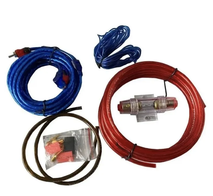 Набор проводов для установки сабвуфера Kit 1200W до 1500Вт 4,8-5,3м 0,5-0,7м - Фото 1 Набор проводов для установки сабвуфера Kit 1200W до 1500Вт 4,8-5,3м 0,5-0,7м - изображение 1