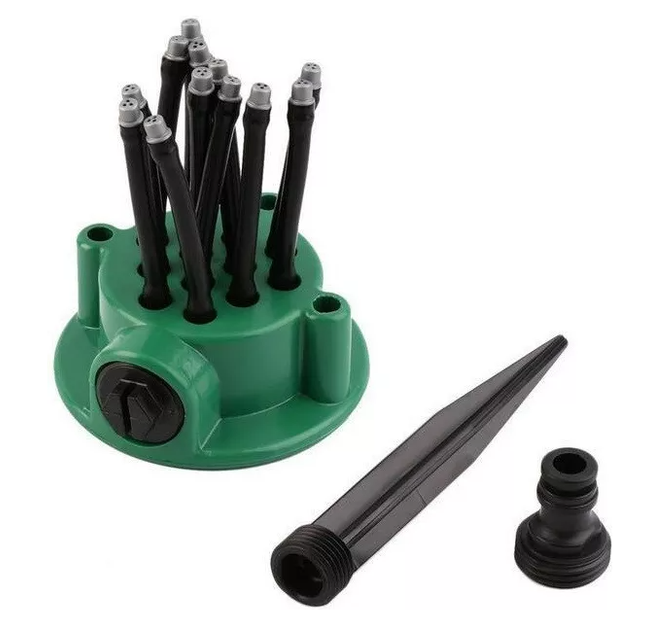 Распылитель для газона 360 multifunctional Water Sprinklers зеленый АБС/ПВХ размер 9 х 9.4 х 9.5 см - Фото 3 Распылитель для газона 360 multifunctional Water Sprinklers зеленый АБС/ПВХ размер 9 х 9.4 х 9.5 см - изображение 3