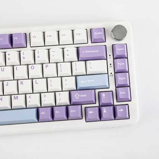 Магнитная игровая клавиатура AJAZZ AK820 MAX HE RGB Фиолетовый Белый - изображение 4