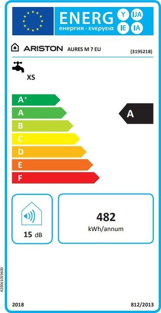 Elektryczny podgrzewacz wody Ariston Aures Slim Multi M 7 EU 7 kW 0.8 MPa (3195218) - obraz 4