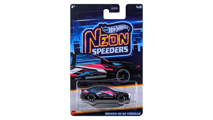 Тематическая Машинка Hot Wheels Toyota AE-86 Corolla Neon Speeders
