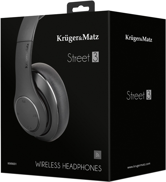Навушники Kruger & Matz Street 3 Black (5901890046916) - зображення 8