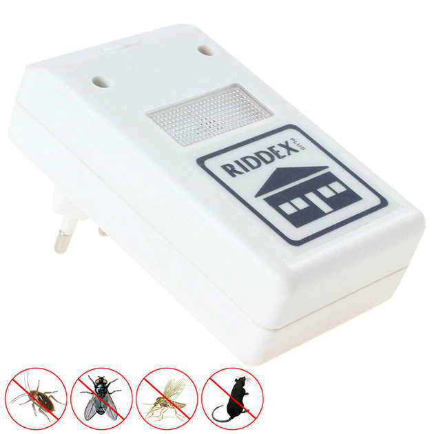 Ультразвуковий відлякувач TV One Pest Repeller RIDDEX електронний відлякувач для мишей гризунів та тарганів (2271) - зображення 2