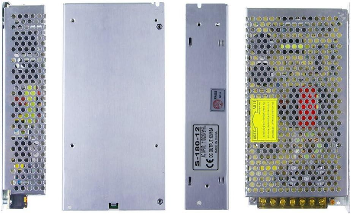 Импульсный блок питания UKC Switching Power Supply 12V 15A для LED ламп с пассивным охлаждением (678) - изображение 3
