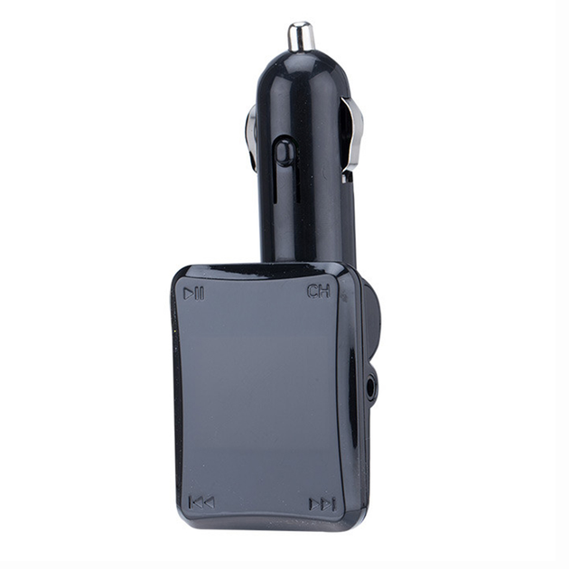 ФМ FM трансмиттер AUX модулятор авто MP3 H16 с LED дисплеем и USB FM модулятор для автомобиля черный (3097) - изображение 3