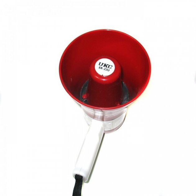 Рупорный громкоговоритель UKC MEGAPHONE ER-22 с аккумулятором и регулятором громкости (5802) - Фото 4 Рупорный громкоговоритель UKC MEGAPHONE ER-22 с аккумулятором и регулятором громкости (5802) - изображение 4