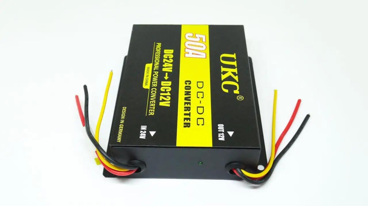 Перетворювач напруги UKC DC 24V 12V 50A 600W автомобільний інвертор для вантажного авто автобуса сонячної системи катера перетворювач струму з захистом від перегріву короткого замикання та перевантаження - зображення 3