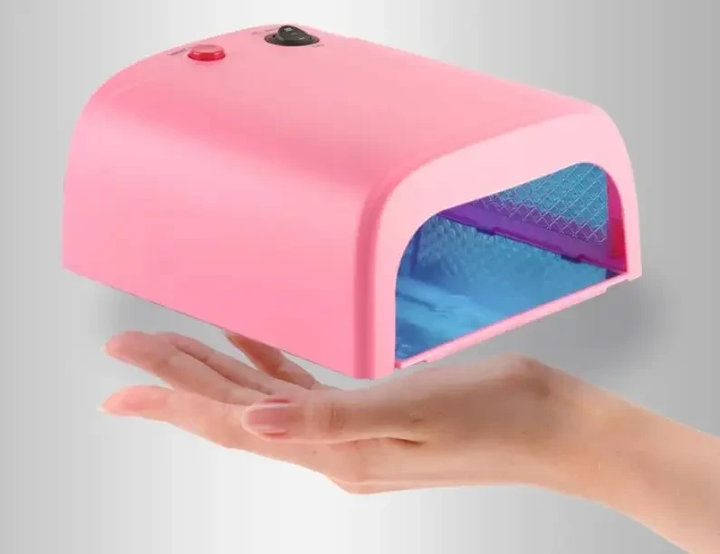 Лампа для маникюра UV Lamp 36 Watt 818 розовая (280) - изображение 3