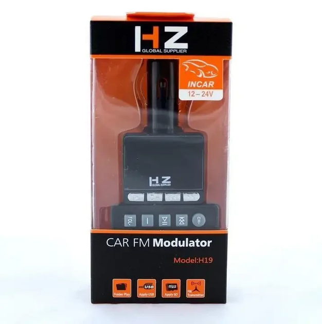 Трансмиттер FM MOD AUX H19 BT/H49BT FM-модулятор для автомобиля Блютуз фм трансмиттер AUX USB MP3 адаптер (3098) - изображение 4