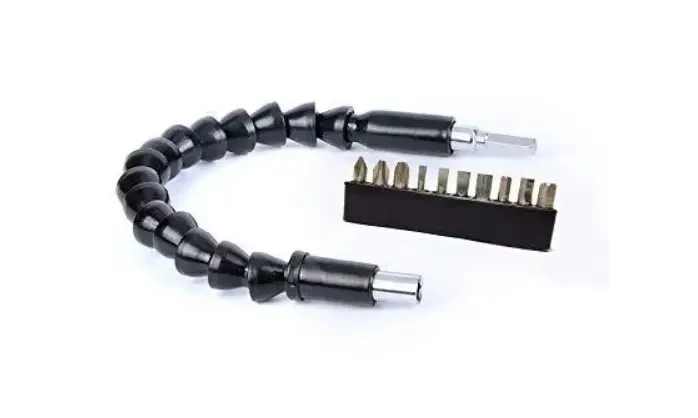 Гнучкий перехідник Flexible Screw Tool Набір 10в1 подовжувач для шуруповерта дрелі викрутки (5847) - зображення 2