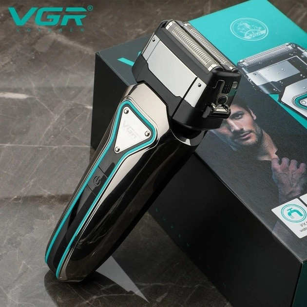 Електробритва для обличчя Shaver VGR V-333 чоловіча сіткова на акумуляторі (7496) - Фото 3 Електробритва для обличчя Shaver VGR V-333 чоловіча сіткова на акумуляторі (7496) - зображення 3