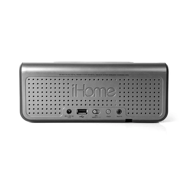 Акустична док-станция iHome IBN350G, Qi Wireless Charging, BT, NFC, USB, Aux Mic (IBN350V2G) - Фото 3 Акустична док-станция iHome IBN350G, Qi Wireless Charging, BT, NFC, USB, Aux Mic (IBN350V2G) - изображение 3