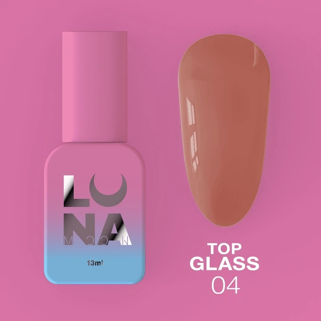 Топ для гель-лаку LUNA Top Glass №04 13ml - Фото 4 Топ для гель-лаку LUNA Top Glass №04 13ml - зображення 4