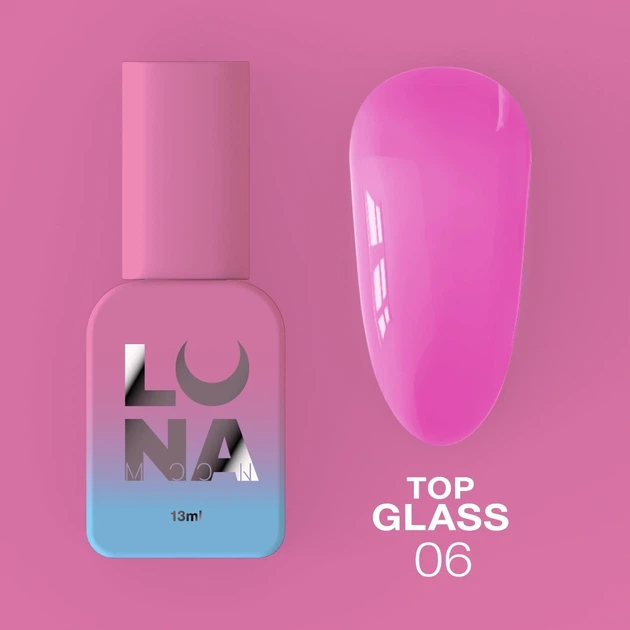 Топ для гель-лаку LUNA Top Glass №06 13ml - зображення 5