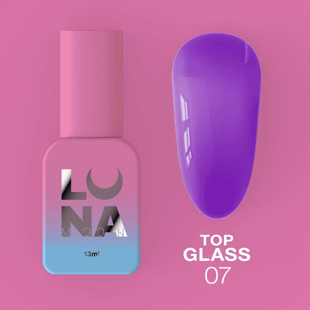 Топ для гель-лаку LUNA Top Glass №07 13ml - зображення 2