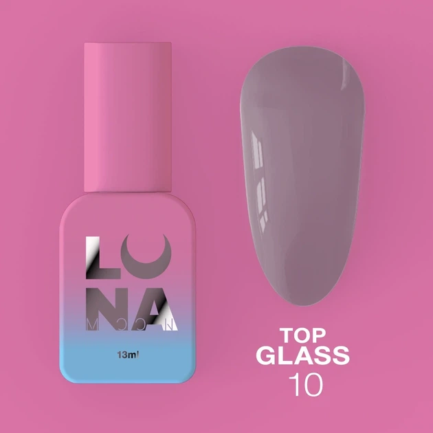 Топ для гель-лаку LUNA Top Glass №10 13ml - Фото 5 Топ для гель-лаку LUNA Top Glass №10 13ml - зображення 5