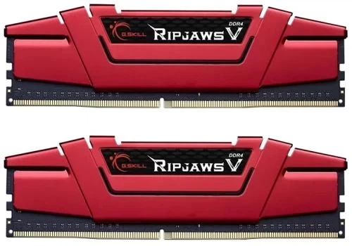 Память 8Gb x 2 (16Gb Kit) DDR4, 2666 MHz, G.Skill Ripjaws V, Red (F4-2666C19D-16GVR) - Фото 1 Память 8Gb x 2 (16Gb Kit) DDR4, 2666 MHz, G.Skill Ripjaws V, Red (F4-2666C19D-16GVR) - изображение 1