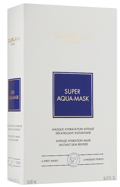 Maseczka w płachcie Guerlain Super Aqua 6 x 30 ml (3346470615458) - obraz 1
