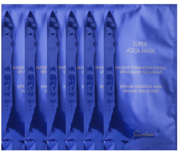 Maseczka w płachcie Guerlain Super Aqua 6 x 30 ml (3346470615458) - obraz 4