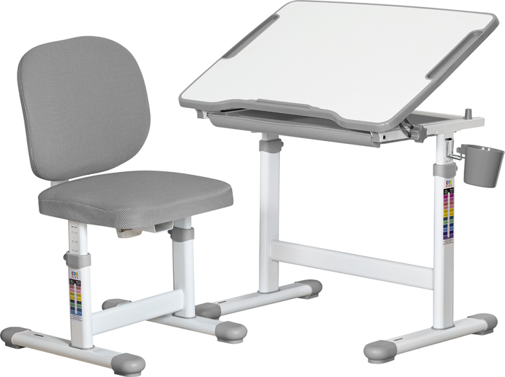 Комплект Evo-Kids стол + стул Evo-06 Plus Grey (Evo-06 Plus G) - изображение 1