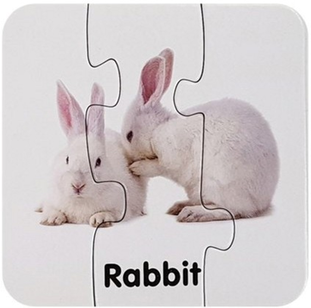 Puzzle edukacyjne Lean Toys Dzikie zwierzęta 10 połączeń 7811 (wersja angielska) (5903802454024) - obraz 7
