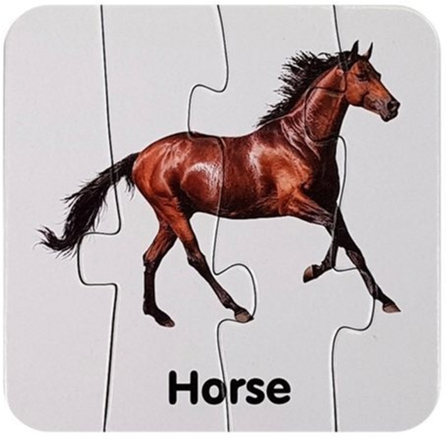 Puzzle edukacyjne Lean Toys Dzikie zwierzęta 10 połączeń 7811 (wersja angielska) (5903802454024) - obraz 11