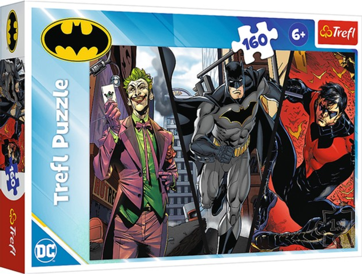 Puzzle Trefl Batman gotowy do akcji 160 elementów 15425 (5900511154252) - obraz 1