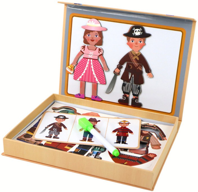 Zestaw Puzzle magnetycznych Lean Toys z motywem Postaci Kreskówkowych 36 elementów 16658 (5905884452448) - obraz 3