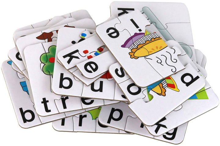Puzzle Lean Toys Gra słów do nauki języka angielskiego 20 elementów 17323 (5905991001898) - obraz 4