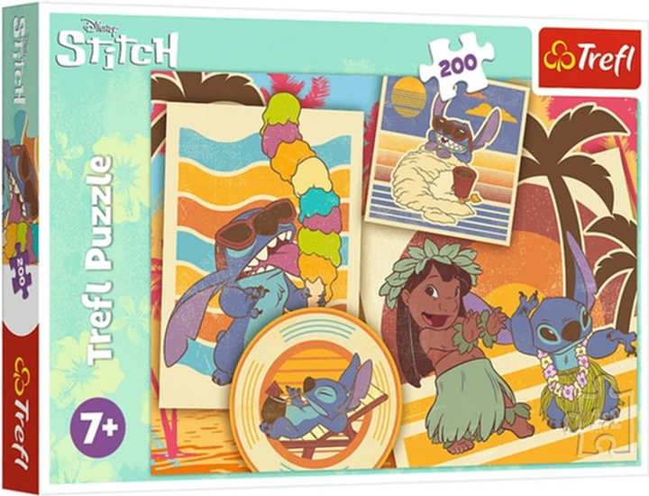 Puzzle Trefl Muzyczny świat Lilo and Stitch Disney 200 elementów 13304 (5900511133042) - obraz 1