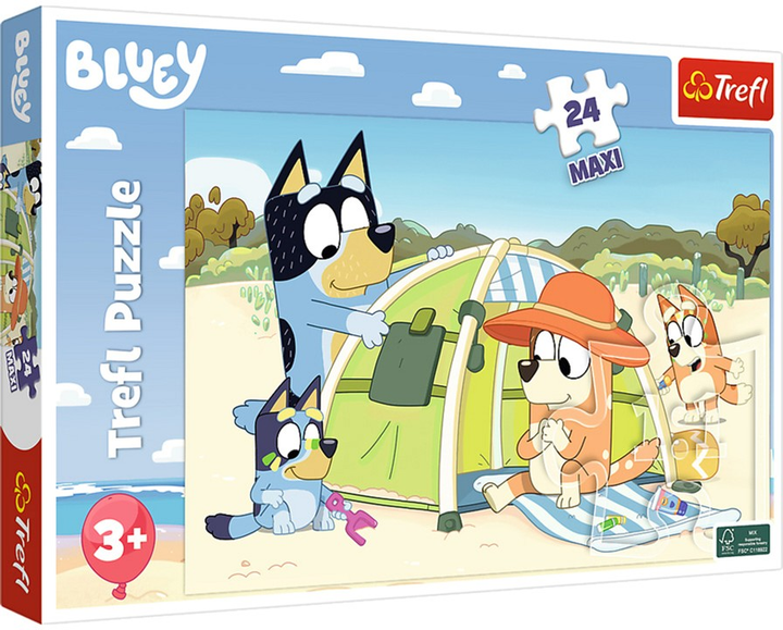 Пазл Trefl Maxi Wonderful Day Bluey 24 елементи 14357 (5900511143577) - зображення 1
