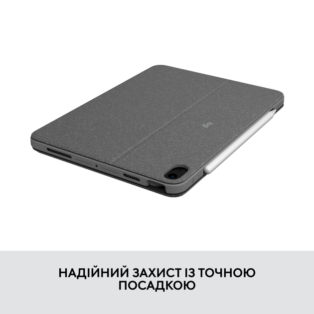 Чехол-клавиатура для планшета Logitech Combo Touch для Apple iPad (10th gen) Oxford Grey (920-011382) - Фото 3 Чехол-клавиатура для планшета Logitech Combo Touch для Apple iPad (10th gen) Oxford Grey (920-011382) - изображение 3