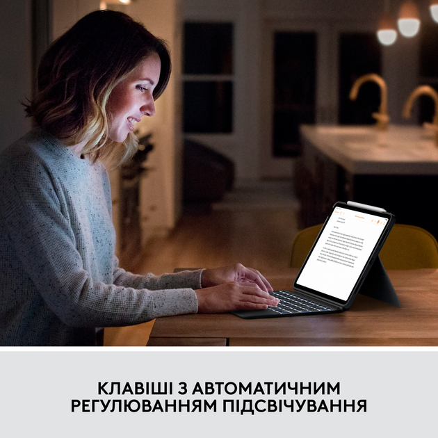 Чехол-клавиатура для планшета Logitech Combo Touch для Apple iPad (10th gen) Oxford Grey (920-011382) - Фото 9 Чехол-клавиатура для планшета Logitech Combo Touch для Apple iPad (10th gen) Oxford Grey (920-011382) - изображение 9