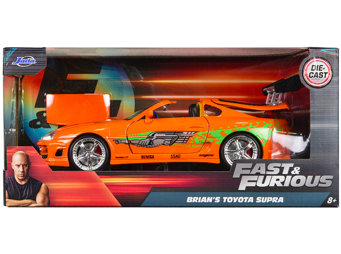 Машинка Тойота Супра Форсаж 1:24 Toyota Supra Fast Furious Jada