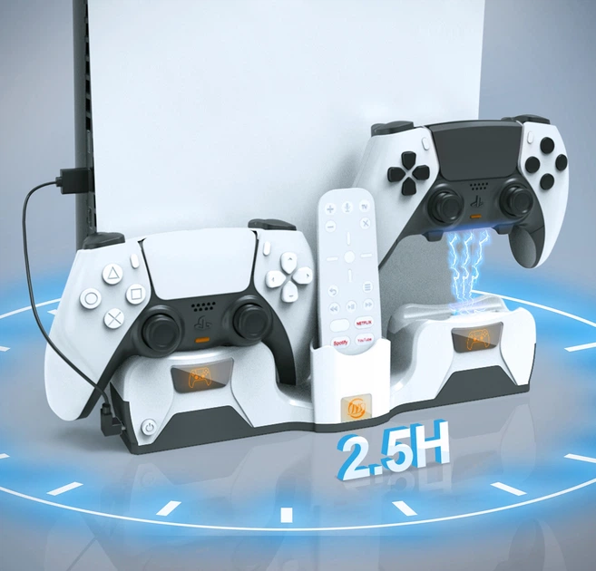 Настенное крепление + Зарядная станция JYS для консоли PS5 / PS5 Настенное крепление + Зарядная станция JYS для консоли PS5 / PS5