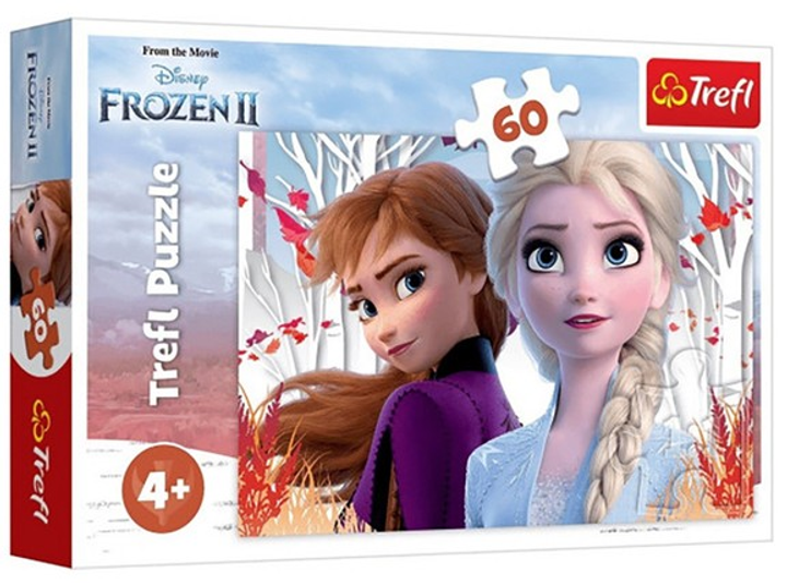 Puzzle Trefl Kraina Lodu 2 Zaczarowany świat Anny i Elsy 60 elementów 17333 (5900511173338) - obraz 1