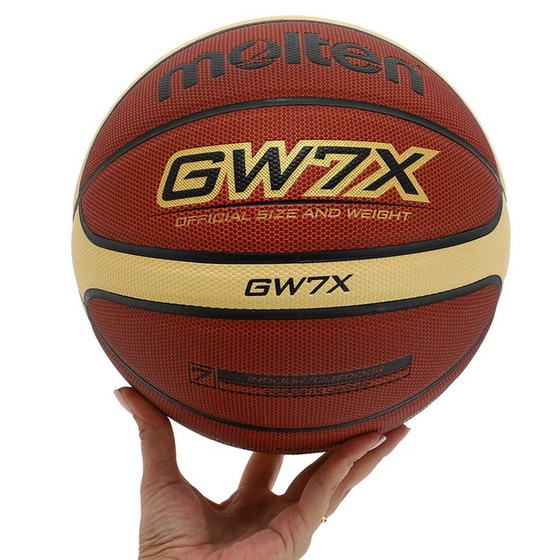 Мяч баскетбольный Molten BGW7X для зала и улицы (Indoor/Outdoor) размер 7 - Фото 5 Мяч баскетбольный Molten BGW7X для зала и улицы (Indoor/Outdoor) размер 7 - изображение 5