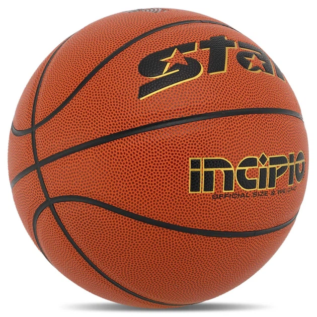Мяч баскетбольный кожыный Star Incipio 4805C для зала и улицы (Indoor/Outdoor) размер 5 Orange - изображение 2