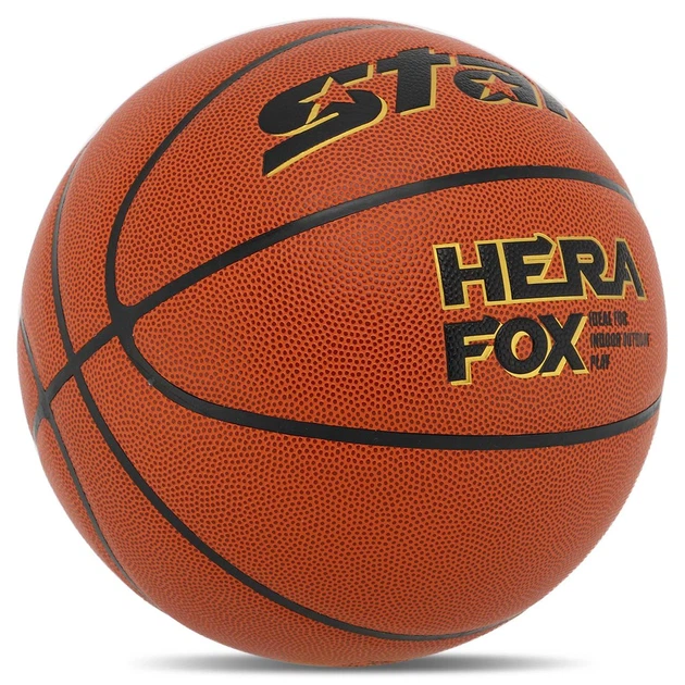 Мяч баскетбольный Star Hera Fox 4707 для зала и улицы (Indoor/Outdoor) размер 7 Orange - изображение 2