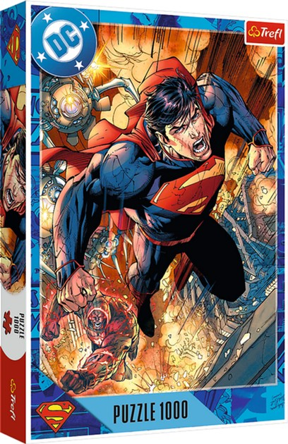 Puzzle Trefl Superman w akcji 1000 elementów 10936 (5900511109368) - obraz 1