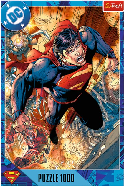 Puzzle Trefl Superman w akcji 1000 elementów 10936 (5900511109368) - obraz 3