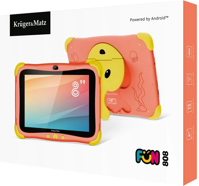 Tablet Kruger&Matz FUN 808 4G 32GB Red (5901890106306) - obraz 9