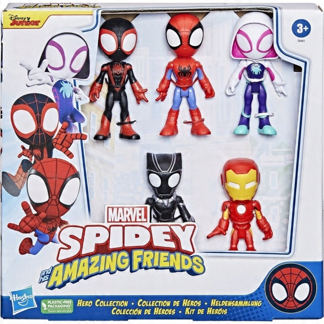 Zestaw figurek Hasbro Marvel Disney Junior F8401 Marvel Spidey i jego niesamowici przyjaciele 5 szt (5010996141767) - obraz 1