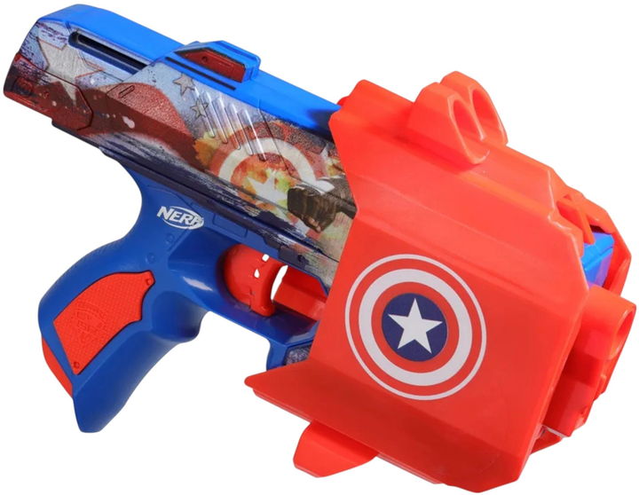 Бластер Hasbro Nerf Marvel Капітан Америка F9717 + 10 Стріл (5010996238856) - зображення 4
