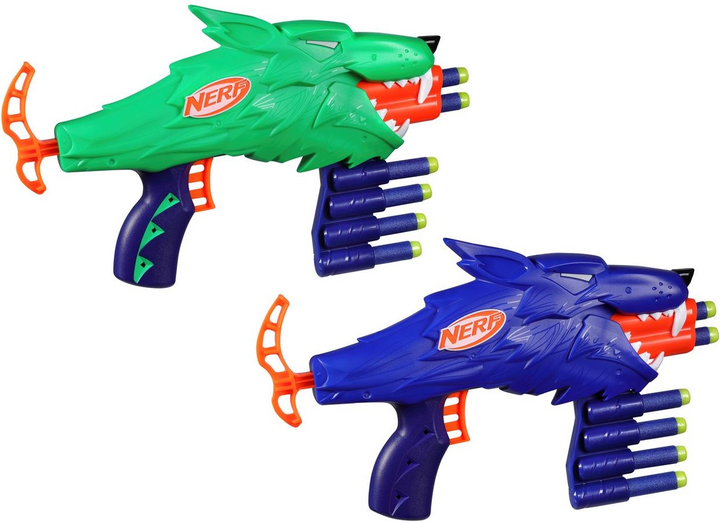 Zestaw wyrzutni Hasbro Nerf Easy Play Wild Wolfpack 2 szt + 20 strzałek G0031 (5010996255419) - obraz 2