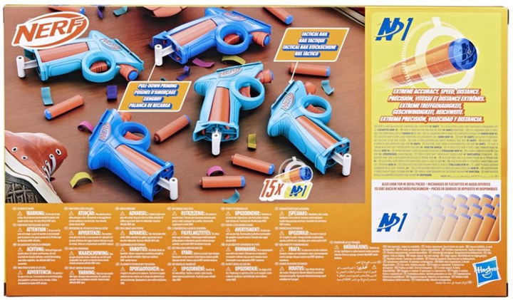 Zestaw wyrzutni Hasbro Nerf N Series Flex Pakiet imprezowy 5 blasterów + 15 strzałek F9839 (5010996263278) - obraz 2