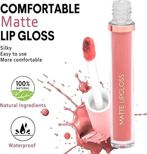 Набор водостойких жидких матовых помад Mirsist Matte Lipstick C 3 шт - изображение 6