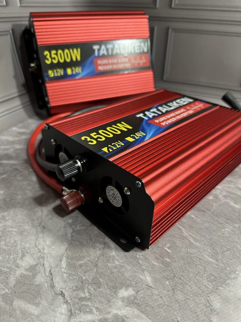 Інвертор TATALIKEN 3500 Вт 12V на 220V - перетворювач напруги, чиста синусоїда (К29) - зображення 6