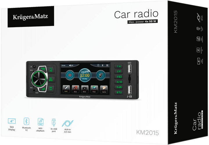 Radioodtwarzacz samochodowy Kruger&Matz KM2015 - obraz 9